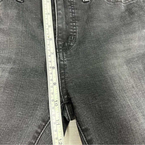 Madewell Cali Denim Boot Jeans Berkeley Black Chewed Hem Edition Size 26 Tall - Picture 11 of 12